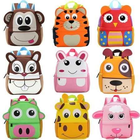 Toddler Kid Children Boy Girl 3D Cartoon Animal Backpack School Bag Kindergarten
